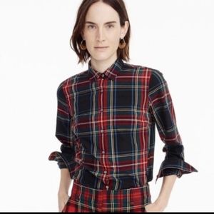 J crew Stewart plaid perfect fit shirts 0P